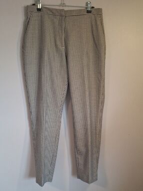 H&M Black & Beige Houndstooth Dress Pants Size 6